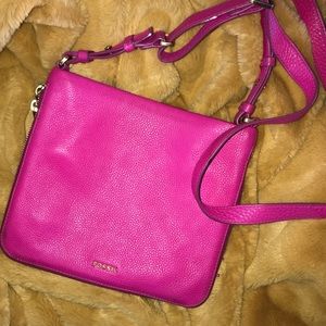 Fossil Preston Zip Top Leather Crossbody